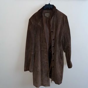 Size 12 Leather Long Coat